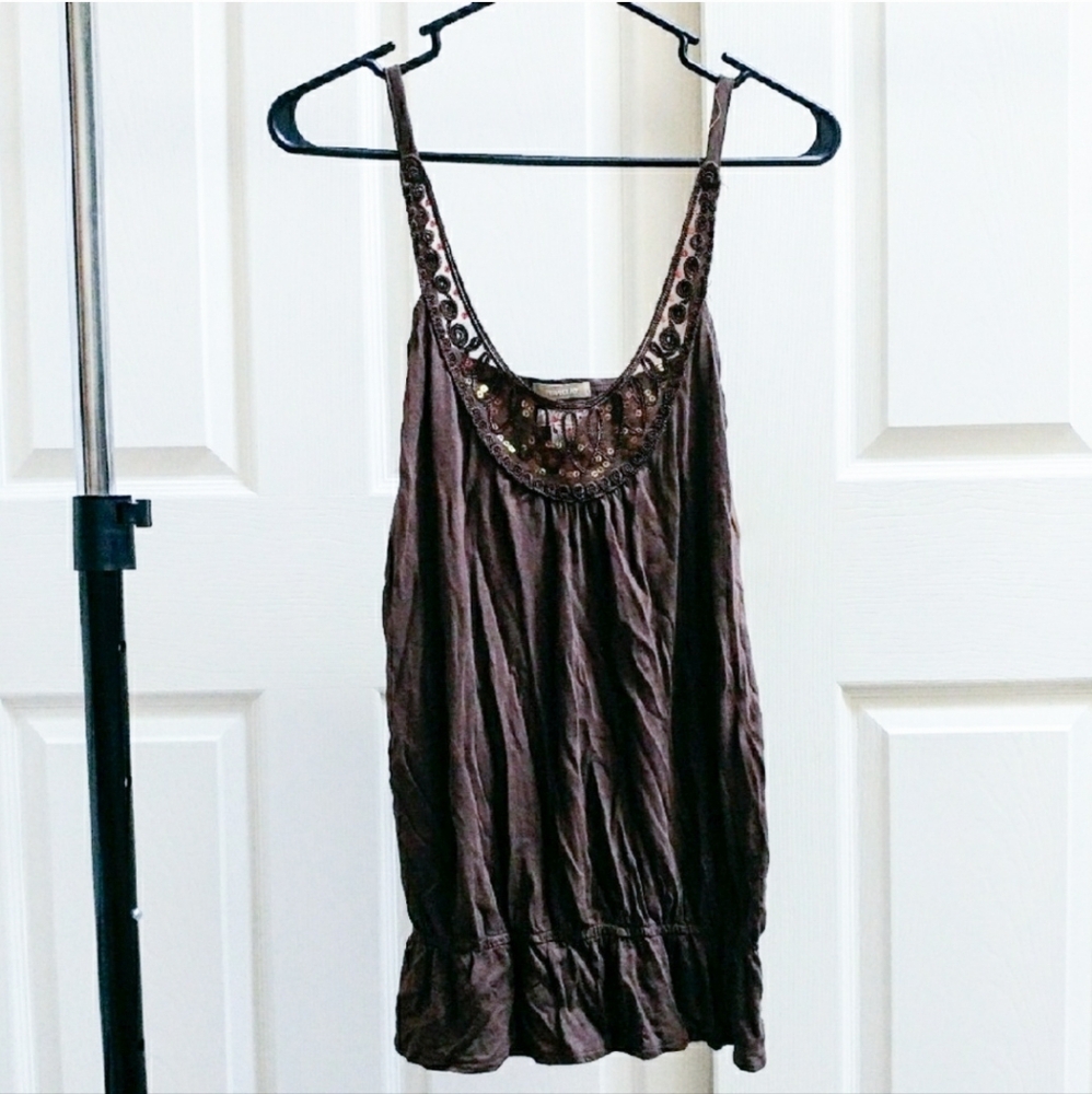 Old Navy perfect fit camisole with sequin neck